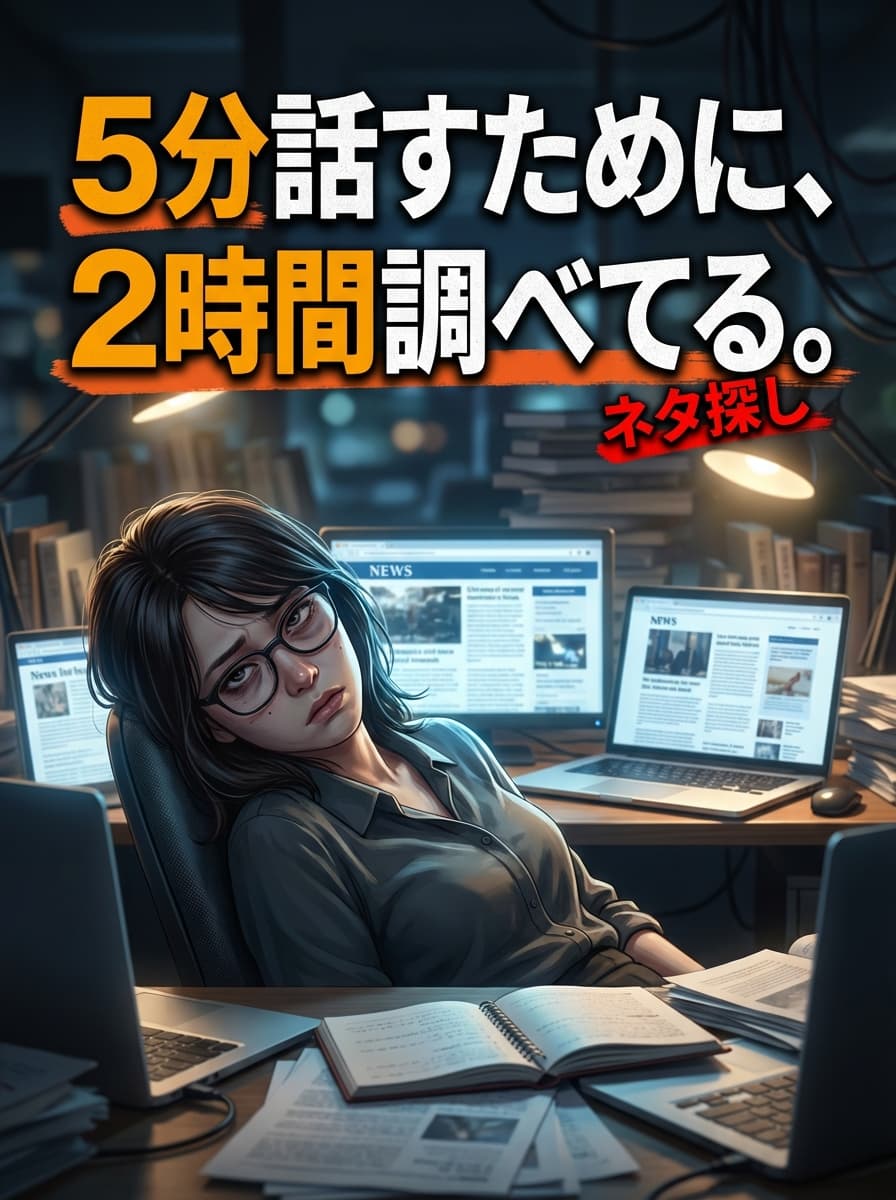 5分話すために、2時間使っている